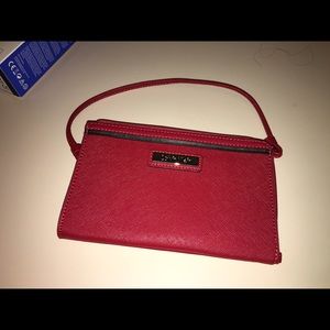Calvin Klein Red Leather Clutch