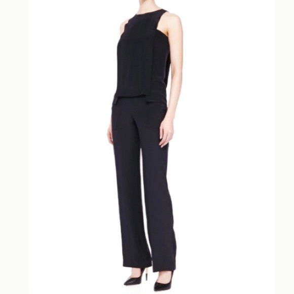 Thakoon Addition Black Sleeveless Jumpsuit size 4