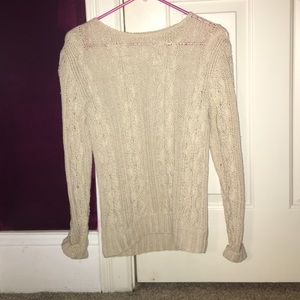 Cable knit sweater