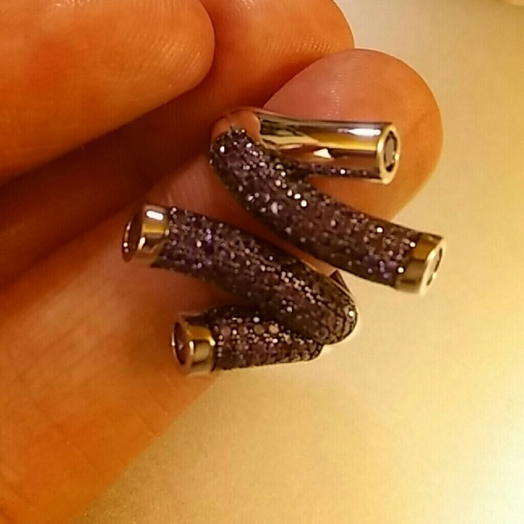 18k White Gold with Purple Accent (Size 9) - Picture 4 of 4