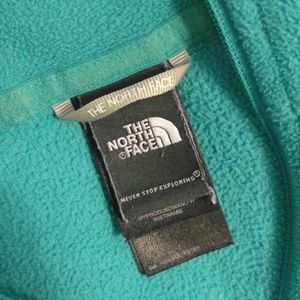 Teal North Face fleece