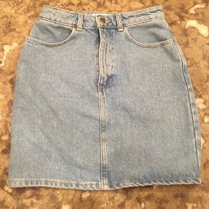 American apparel denim miniskirt