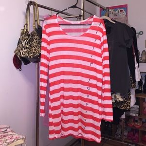 Authentic Betsey Johnson Striped Tunic