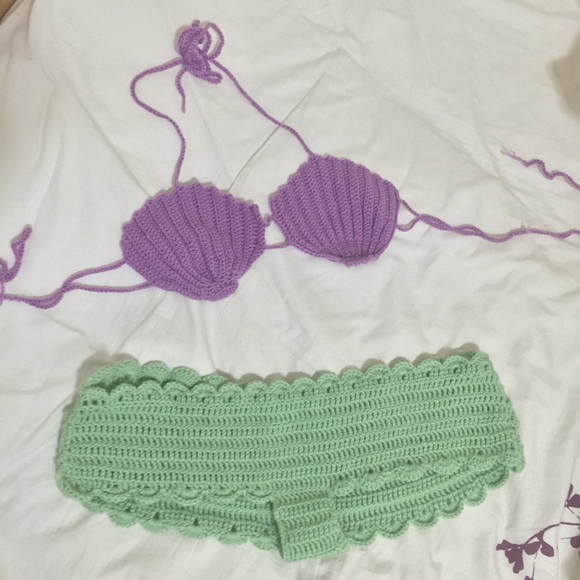 Crochet Little Mermaid Bikini Set 🐚