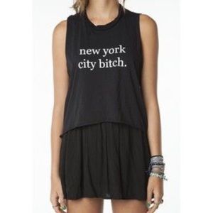 Brandy Melville New York City Bitch graphic tee