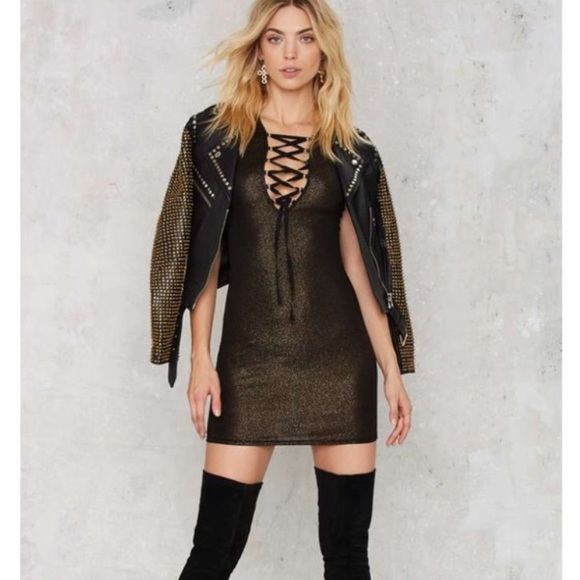 Nasty Gal Dresses & Skirts - NWT Nastygal Lace Up Dress