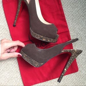 Christian Louboutin Brown Cork Sandal *HOT!*