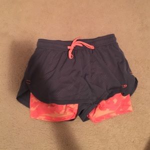 workout shorts with spandex built it.