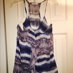 Tie dye tank top blouse