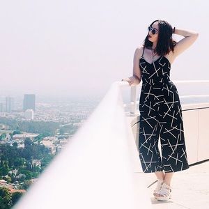 BW Graphic Art Jumpsuit