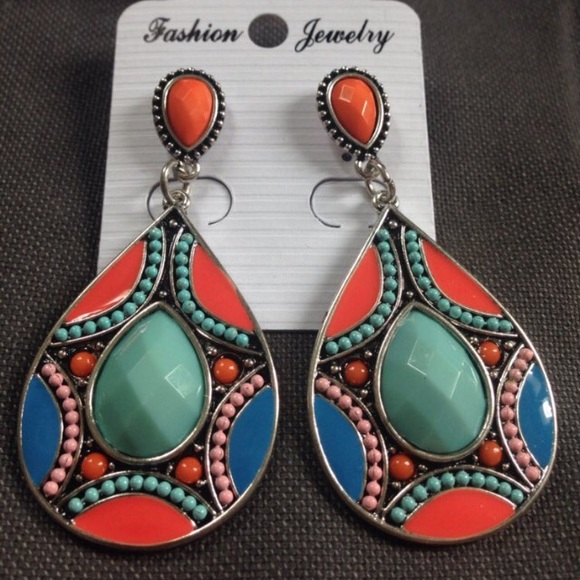 🔴Bohemian Beauty 🔴crafted Earrings 🌷 wow! - Picture 3 of 3