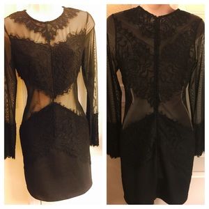 Black lace dress