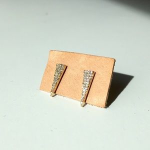 Sparkle triangle studs