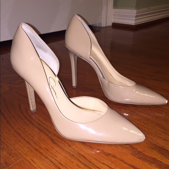 Jessica Simpson Claudette Half D'orsay pumps sz 7