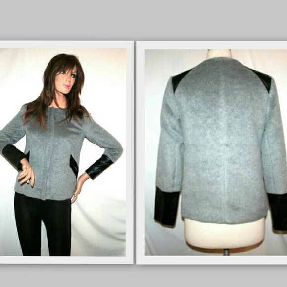 🚫SOLD🚫Ella Moss Faux Leather Trim Jacket - Picture 2 of 4