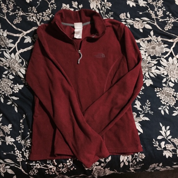 Brick red the north face fleece - Picture 1 of 2