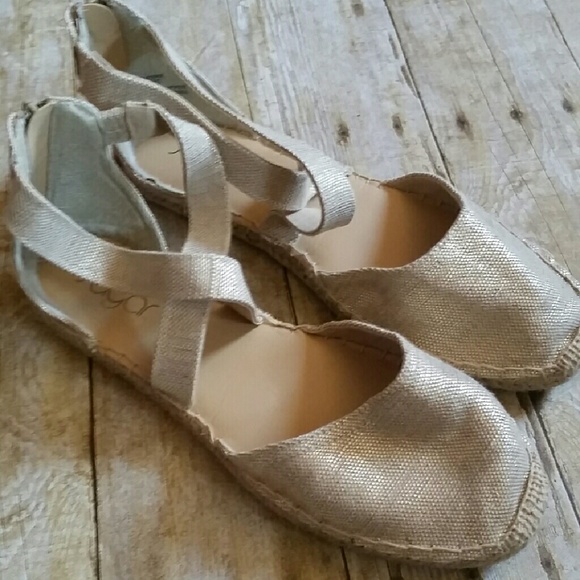 Shoes - Gold Espadrilles