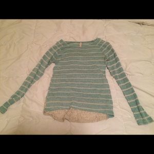 Blue long sleeve shirt