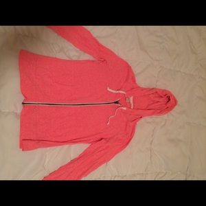 Pink zip up hoodie