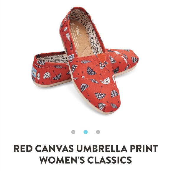 TOMS Red Canvas Classics