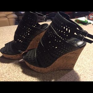 Charles By Charles David Black Cage Platforms
