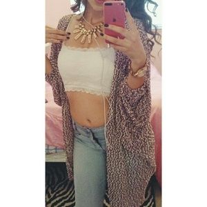 STYLISH BURGUNDY CARDIGAN