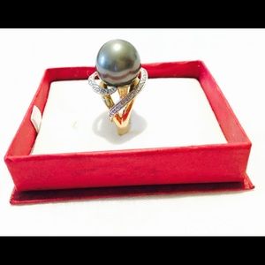 14k gold TahitianPearl Ring
