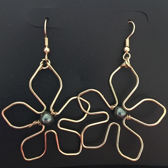 Fresh water pearl wrap earrings
