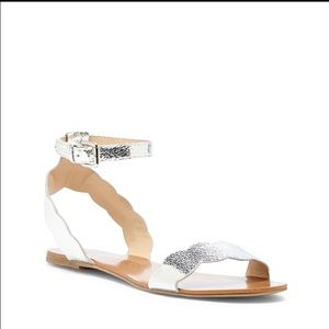 Sole Society Odette Scalloped Flat Sandal