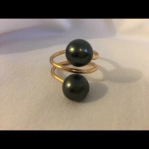 Tahitian pearl ring