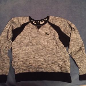 Victoria's Secret PINK Crew Neck Sweater-gray, L