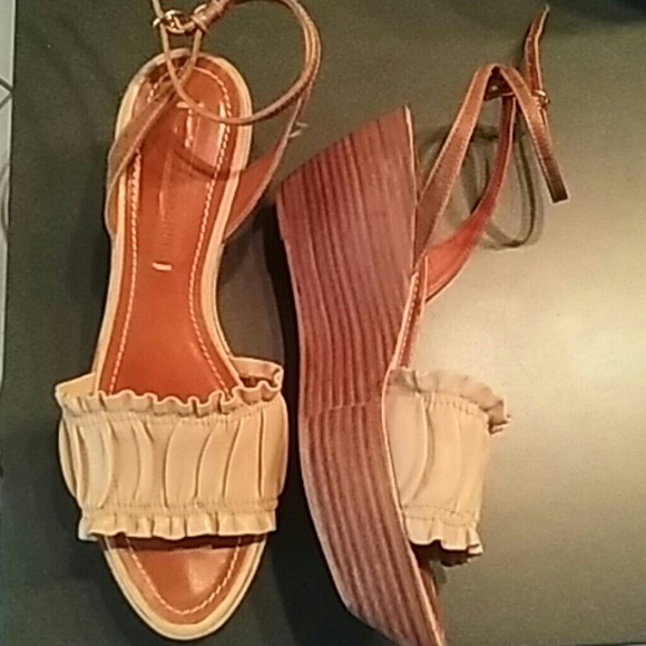 Leather BCBG Platform Sandals