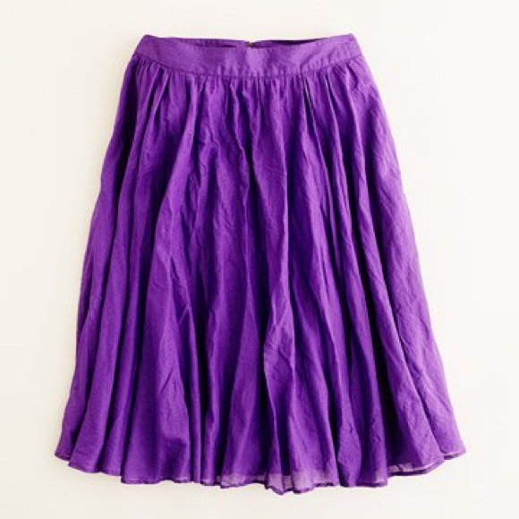 REDUCED **J Crew Jardin Skirt- Purple