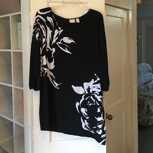 Chicos asymmetric top black