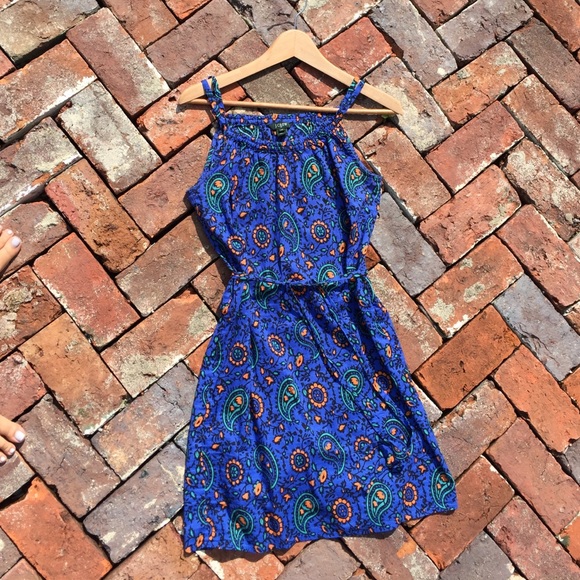J Crew Paisley cotton dress xs