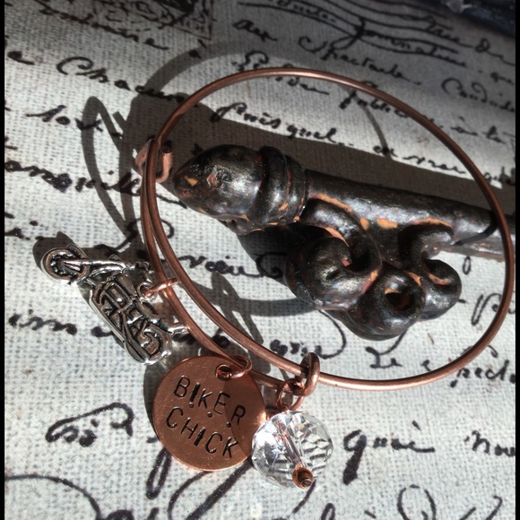 🏍Biker Chick🏍Copper🏍Custm🏍Bangle🏍 - Picture 2 of 4
