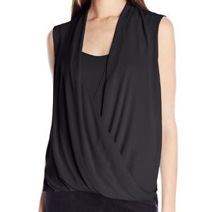 BCBG Raychel Drape Front Top NWT