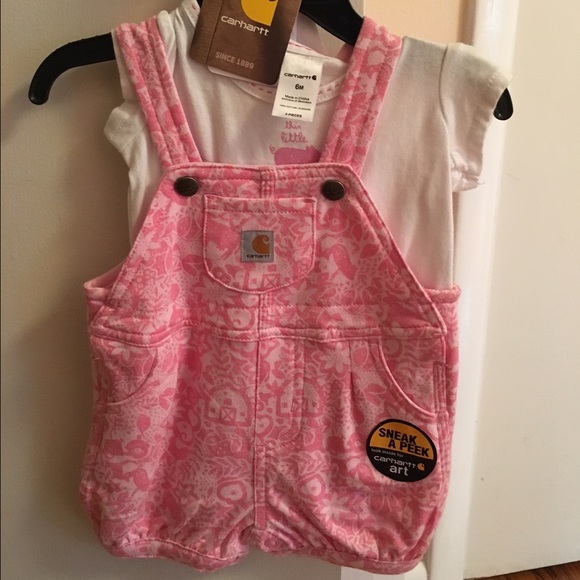 NWT 6 Month Girls Carhartt Overalls