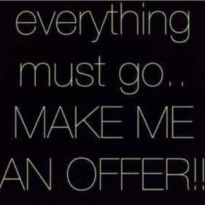 MAKE ME OFFERS! Need to clear inventory