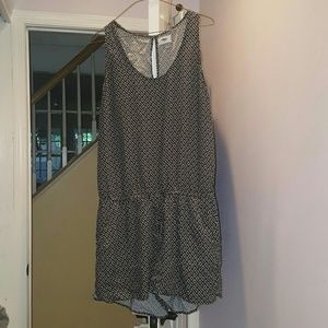 Old Navy black and white romper