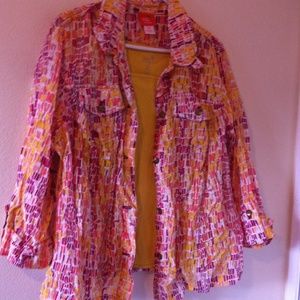 Hearts of Palm 2 PC tank with blouse