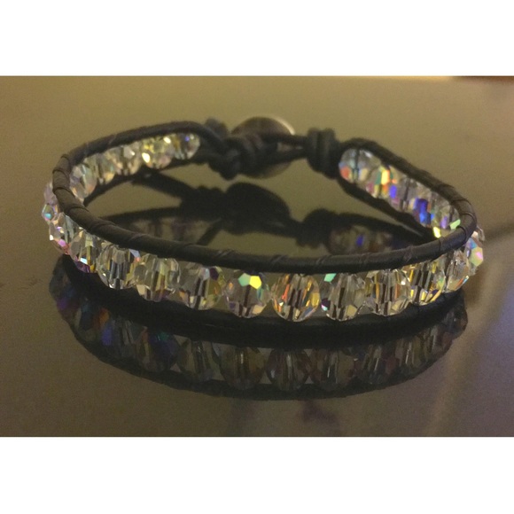 Swarovski Crystal Leather Wrap - Picture 2 of 4