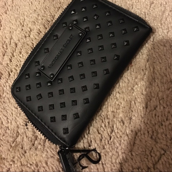 VS black studded wallet/clutch/wristlet