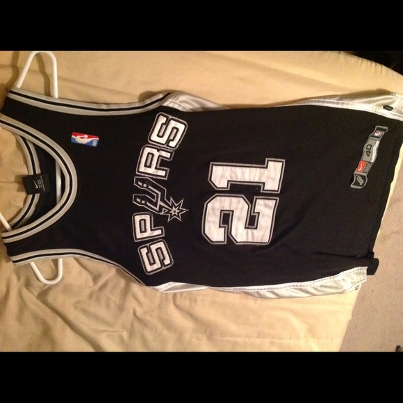 Spurs Nike basketball jersey Duncan stitch jersey