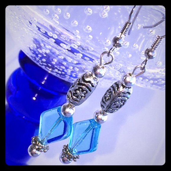 Glass bead earrings