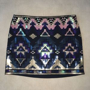 Express Sequin Skirt