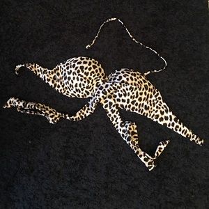 Cheetah Victoria Secret pink bikini top