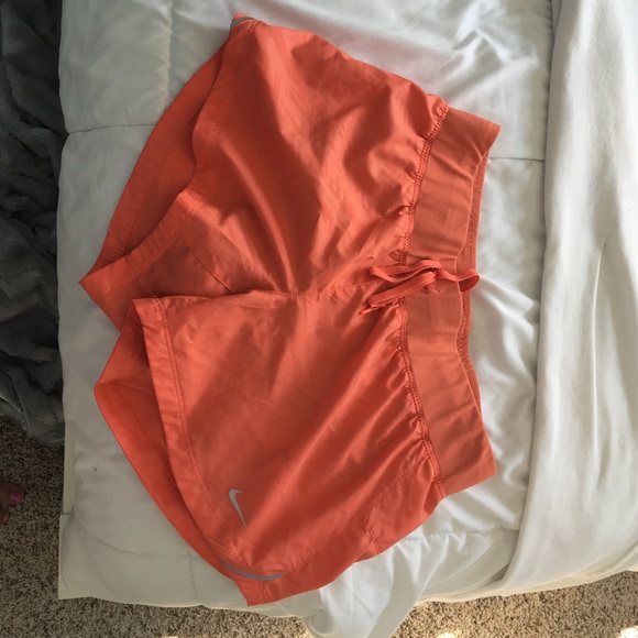 Coral Nike shorts