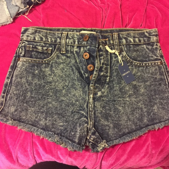 Forever 21 high waisted denim shorts