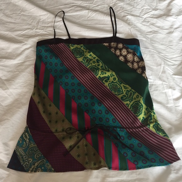 BCBG Colorful summer blouse Size Small